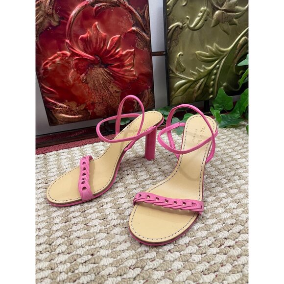 rag & bone Infinity Cylinder-Heel Slingback Sandals in Pink Size 38.5 (US 8.5) - Picture 5 of 11